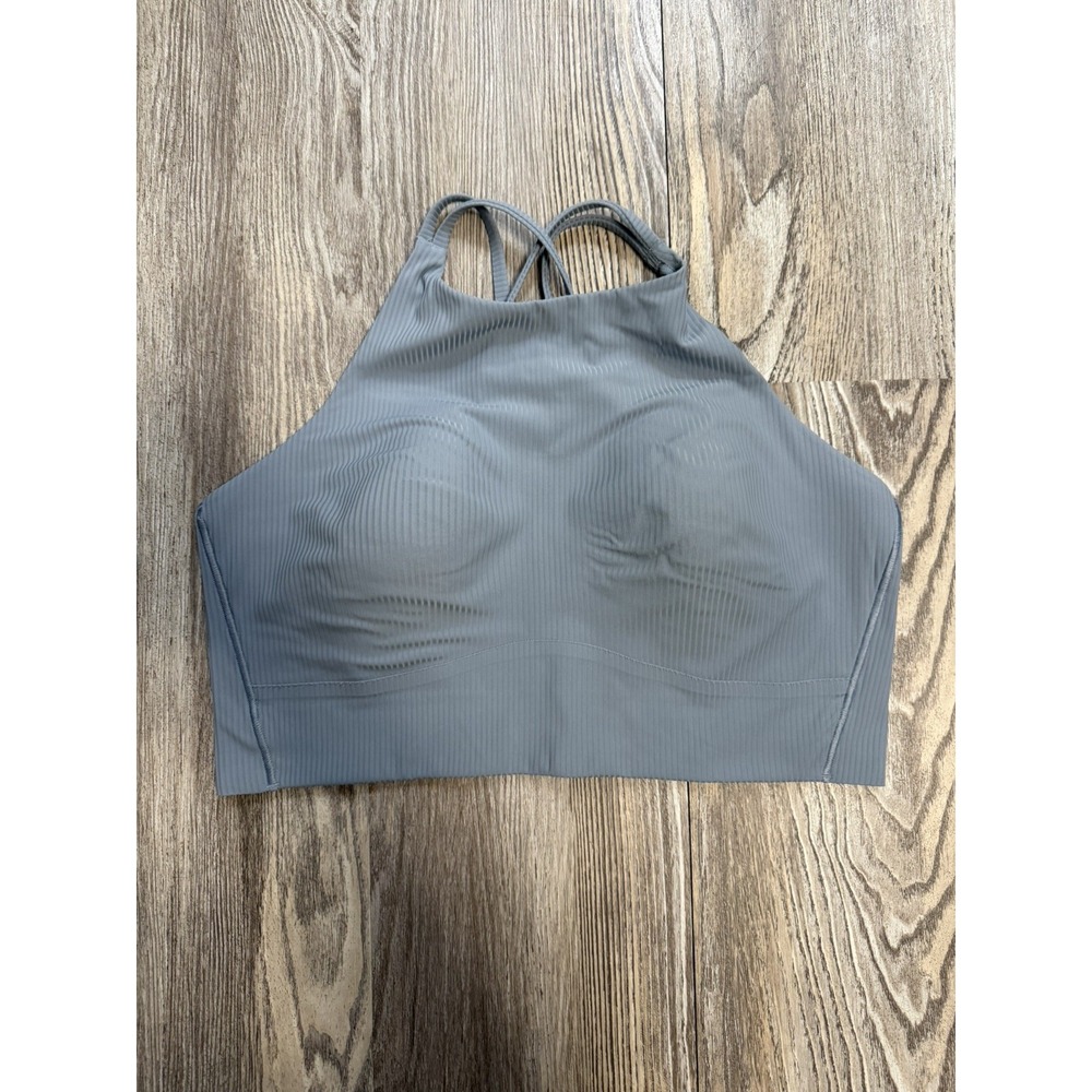 Lululemon Like a Cloud Ribbed Longline washed Blue size 12